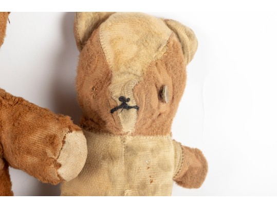 Trio Of Antique Plush Animal Toys