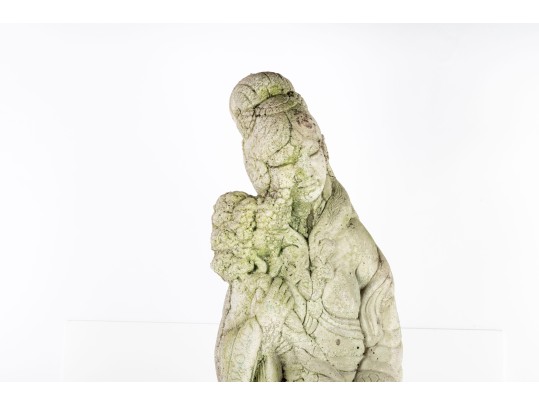 Stylized Geisha Concete Statue