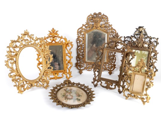 Collection Of Vintage And Antique Mirror And Picture Frames