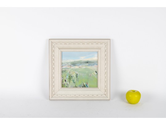 Small Oil On Board Plains Painting