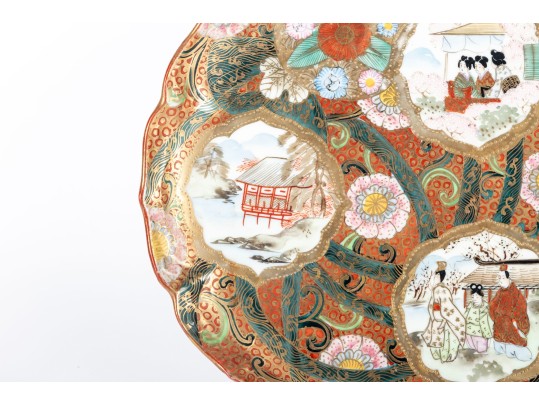 Decorative Hand-Painted Nippon Ceramic Plate