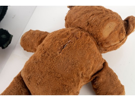 Trio Of Antique Plush Animal Toys