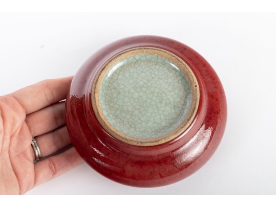 Chinese Sang De Bouef Glazed Porcelain Coupe