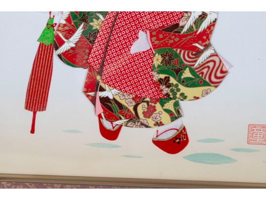 Geisha Girl Oshie Textile Art