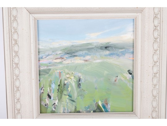 Small Oil On Board Plains Painting