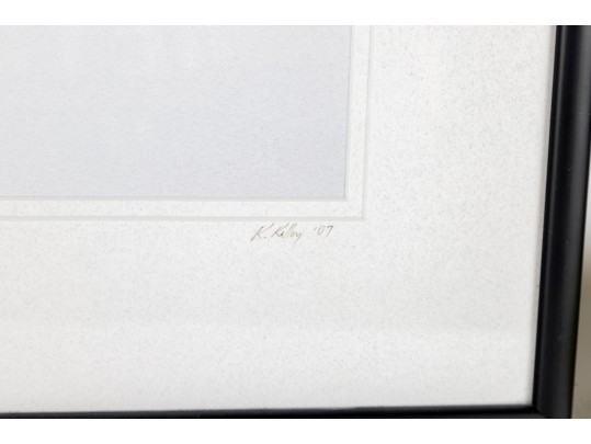 K. Kelly Pencil-Signed Print Of A Snowy Egret