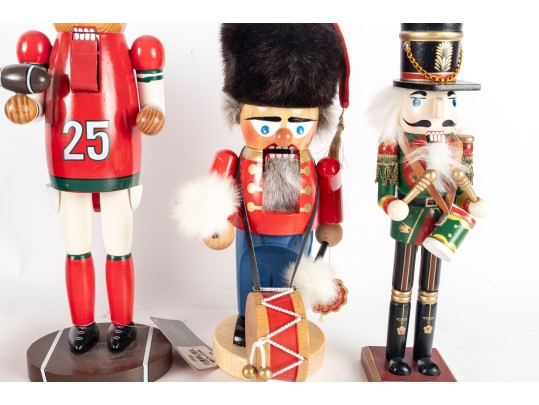 Set Of Four Vintage Wooden Nutcrackers
