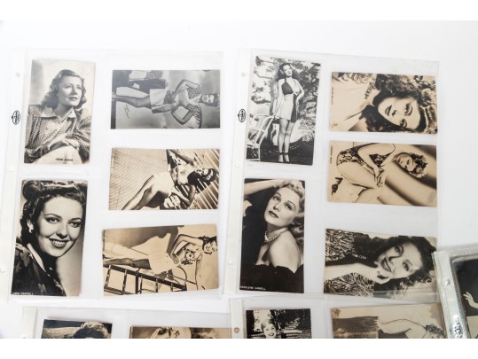 Collection Of Vintage Photographic Cards Of Actresses
