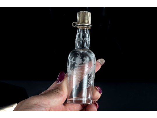 Antique Table Decor Including Silver Lids