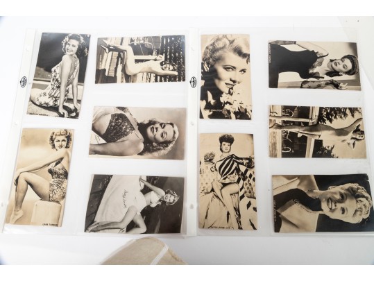 Collection Of Vintage Photographic Cards Of Actresses