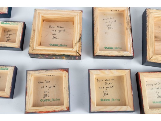 Leitner Studios Miniature Oil On Board Paintings
