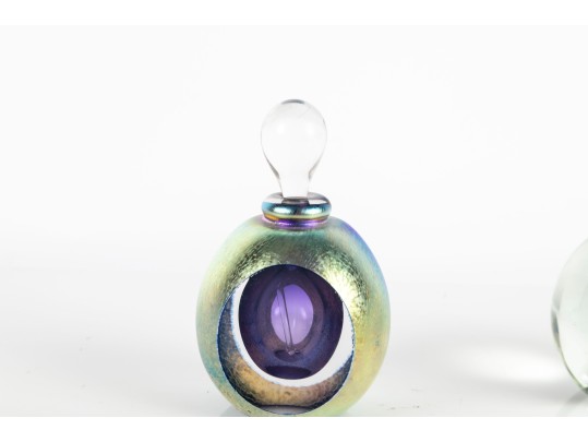Two Signed Art Glass Weights