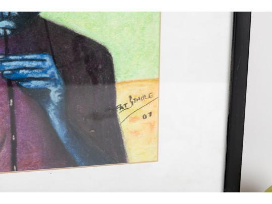 Pat Sithole (South African, B. 1970) Pastel On Paper, Three Musicians, 2007