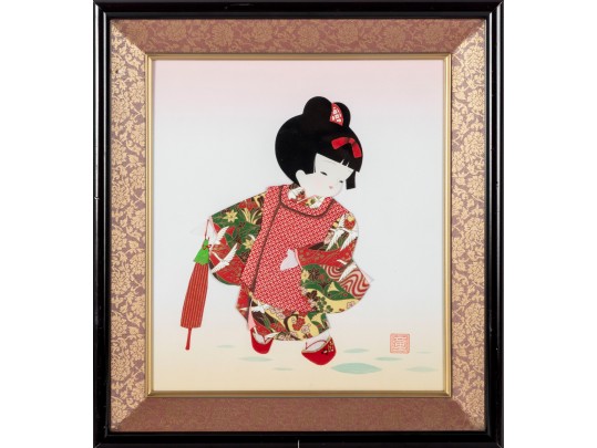 Geisha Girl Oshie Textile Art