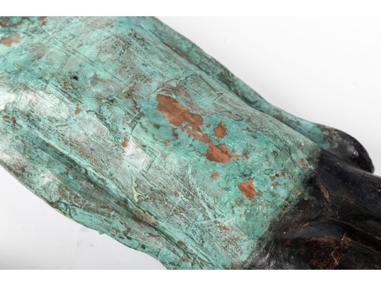 Duo Of Painted Swimmer Figures