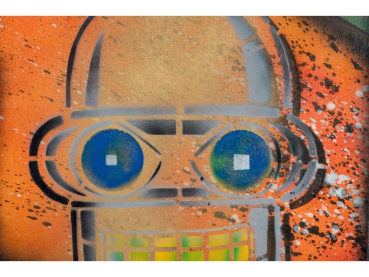 MR. COTY Rattlecan Art On Canvas — Bender (Futurama)