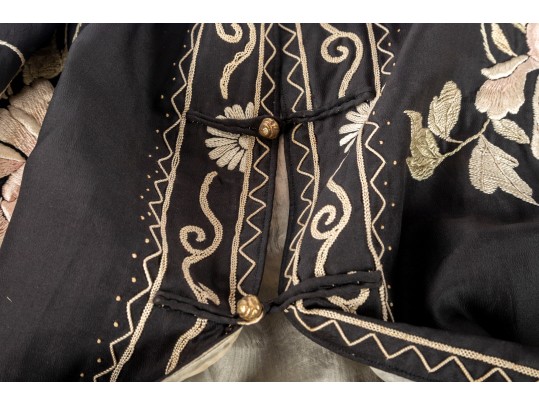Chinese Silk Embroidered Robe