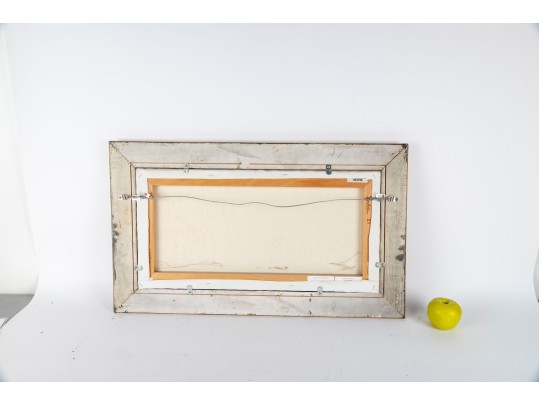 Oil On Canvas Lavender Landscape -- Unsigned