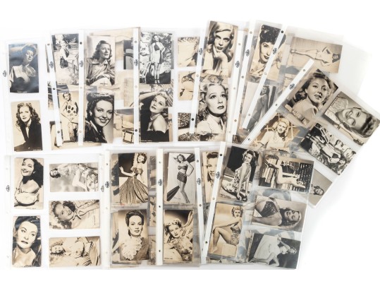 Collection Of Vintage Photographic Cards Of Actresses