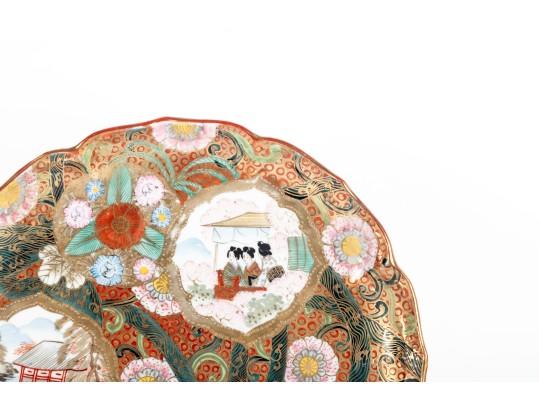 Decorative Hand-Painted Nippon Ceramic Plate