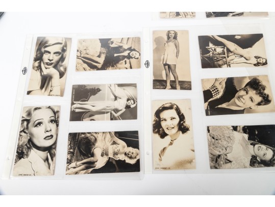Collection Of Vintage Photographic Cards Of Actresses