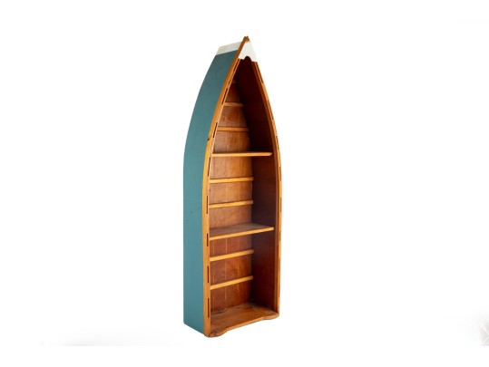 Boat-Form Wall Mounted Shelf