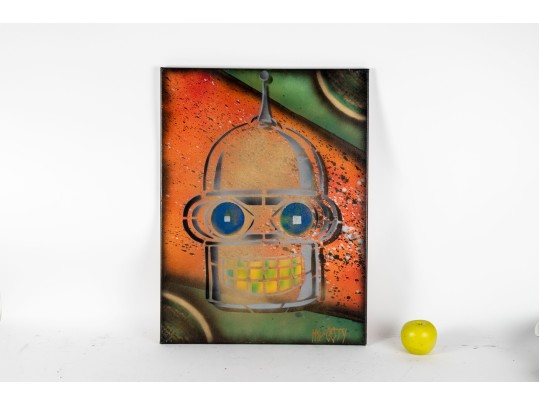 MR. COTY Rattlecan Art On Canvas — Bender (Futurama)