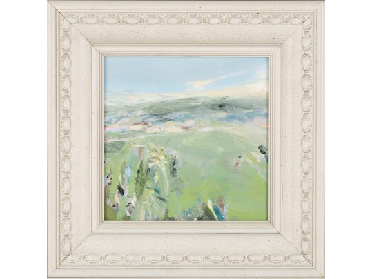 Small Oil On Board Plains Painting