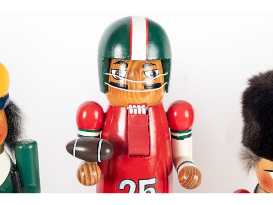 Set Of Four Vintage Wooden Nutcrackers