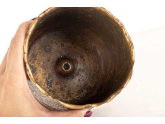 Brass Shell Case Engraved Trench Art