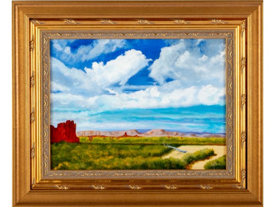 Untitled Southwestern Landscape – Oil On Board