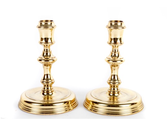 Baldwin Forged Brass Baluster Candlestick Holders