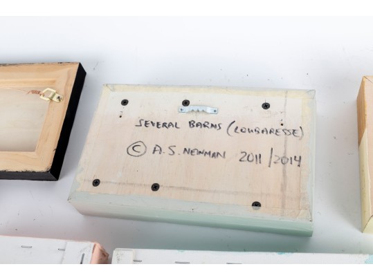 Collection Of Small Paintings On Board And Canvas