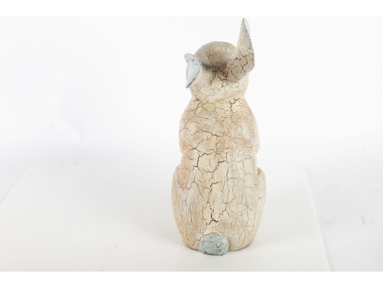 Vintage Hand-Carved Wooden Rabbit Figure