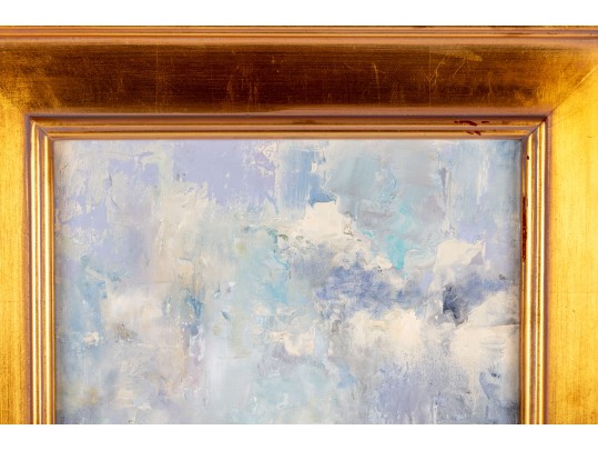 Unsigned Contemporary Oil On Board Landscape