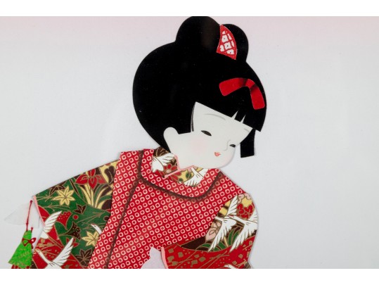 Geisha Girl Oshie Textile Art