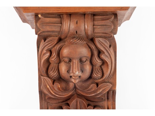 Neoclassical Carved Wood Corbel