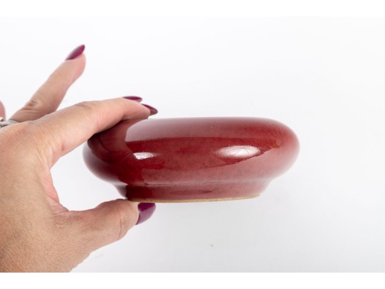 Chinese Sang De Bouef Glazed Porcelain Coupe