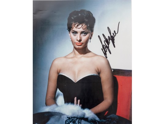 Signed Photograph Of Sophia Loren