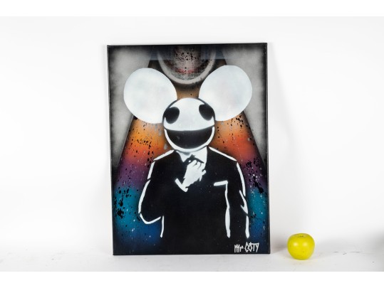 MR. COTY Rattlecan Deadmou5 Art On Canvas
