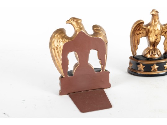 Glazed Ceramic Federal Style Bookends