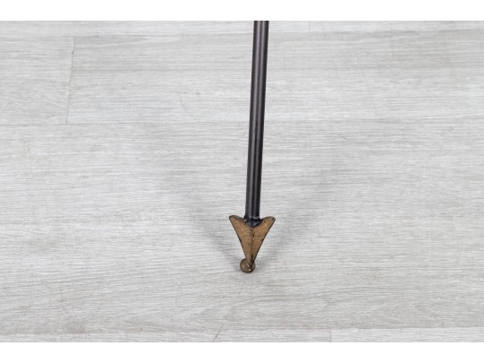 Chic Three Arrow Glass Top Accent Table