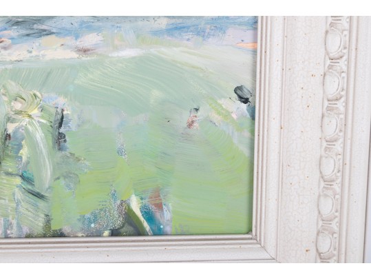 Small Oil On Board Plains Painting