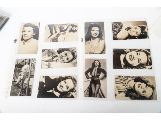 Collection Of Vintage Photographic Cards Of Actresses