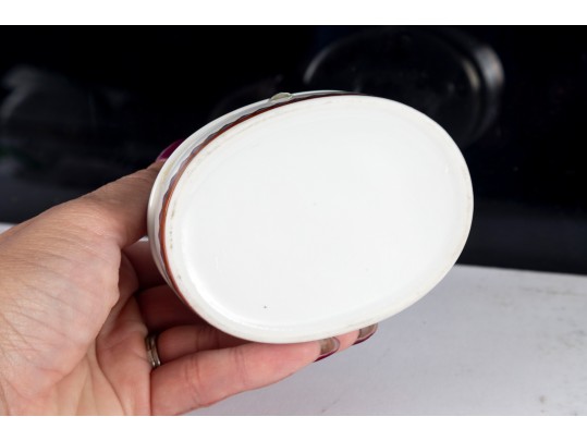 Imari Style Porcelain Rabbit Trinket Box