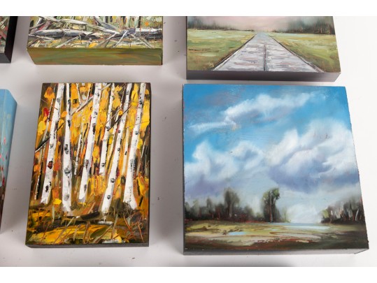 Leitner Studios Miniature Oil On Board Paintings