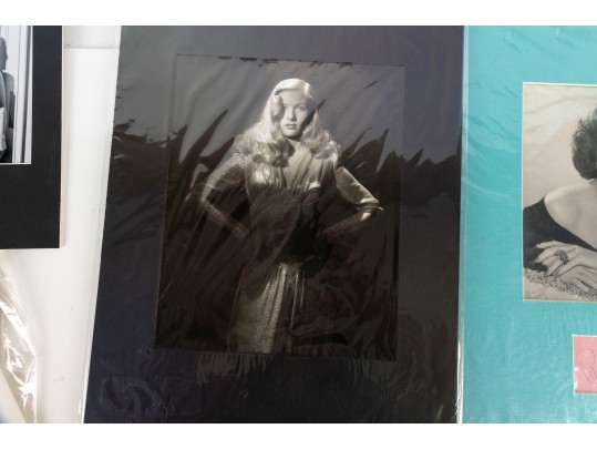 Photographs With Autographs Incl. Marilyn Monroe, Ursula Thiess, Ava Gardner, And More