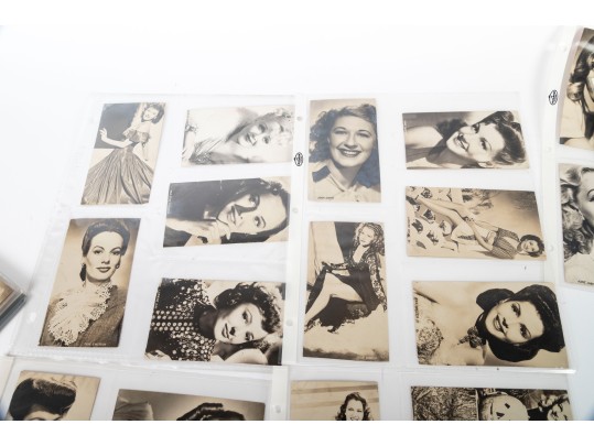 Collection Of Vintage Photographic Cards Of Actresses