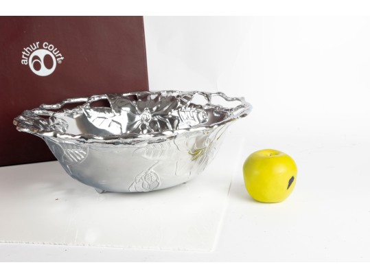 Arthur Court Aluminum “Magnolia” Decorative Bowl