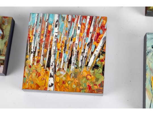 Leitner Studios Miniature Oil On Board Paintings